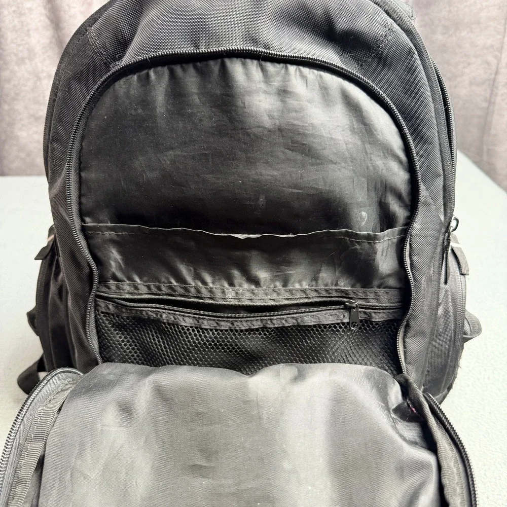 Targus Laptop Backpack Black Ballistic Nylon Multi-Pocket Travel Commuter Bag